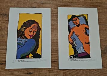 2 originele gesigneerde litho’s van Jacques Charlier beschikbaar voor biedingen