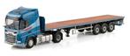 WSI DAF XF 4X2 + VLAKKE TRAILER - VAN DER WERF