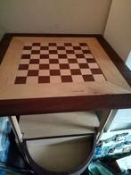 Schaak tafel met bergruimte voor de schaakstukken, Hobby en Vrije tijd, Ophalen of Verzenden, Zo goed als nieuw