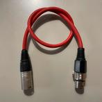 Korte Xlr Kabel Rood – Professionele Neutrik Connectors, Ophalen of Verzenden, Zo goed als nieuw, Microfoon