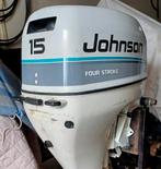 Johnson 15 pk 4 takt langstaart op afstandbed, Benzine, Buitenboordmotor, Gebruikt, Viertaktmotor