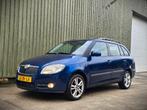 Skoda Fabia 1.4 16V 63KW Combi 2008 | Airco | Cruise, Voorwielaandrijving, Stof, 40 €/maand, Zwart