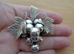 Zilveren modernistische broche / hanger Mexico [548], 4 tot 7 cm, Verzenden, Zo goed als nieuw, Zilver