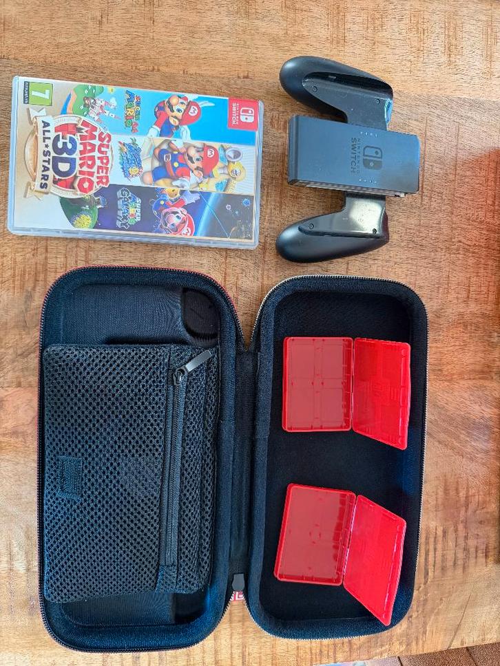 Nintendo Switch gray bundel, Spelcomputers en Games, Spelcomputers | Nintendo Switch, Zo goed als nieuw, Switch Original, Met 2 controllers