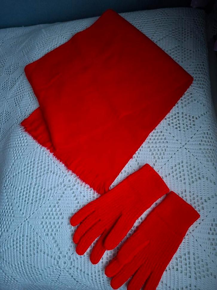 Rode damessjaal+ handschoenen nieuw setje, Kleding | Dames, Mutsen, Sjaals en Handschoenen, Nieuw, Muts, Ophalen of Verzenden