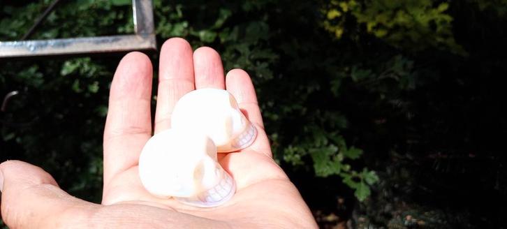 Kristallen opaal schedeltjes, Nieuw, Verzamelen, Mineralen en Fossielen, Mineraal, Ophalen of Verzenden