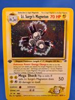 Lt. Surge's Magneton 8/132 - Gym Heroes (1st edition), Hobby en Vrije tijd, Verzamelkaartspellen | Pokémon, Gebruikt, Losse kaart