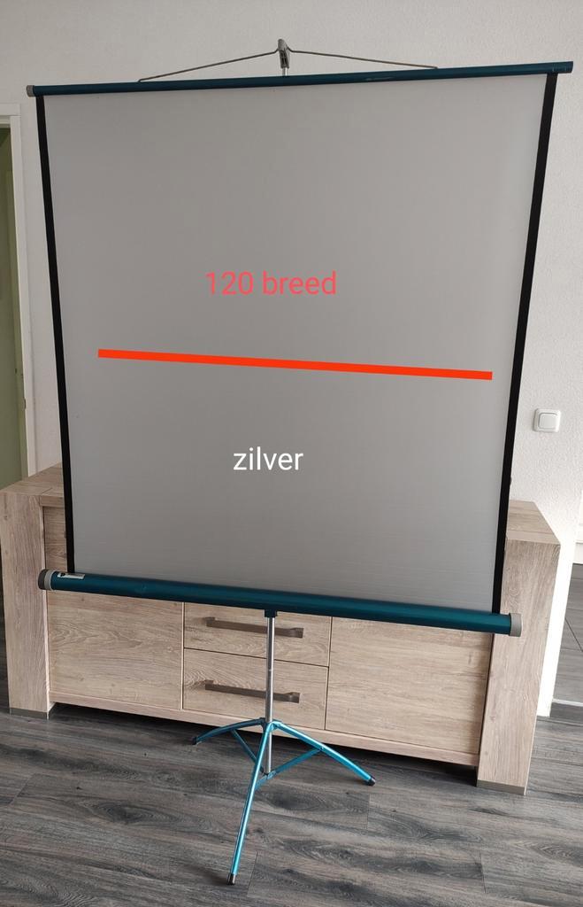 PROJECTA HOLLAND SCHERM 1.20 ZILVER  mooi, Audio, Tv en Foto, Projectieschermen, Ophalen of Verzenden