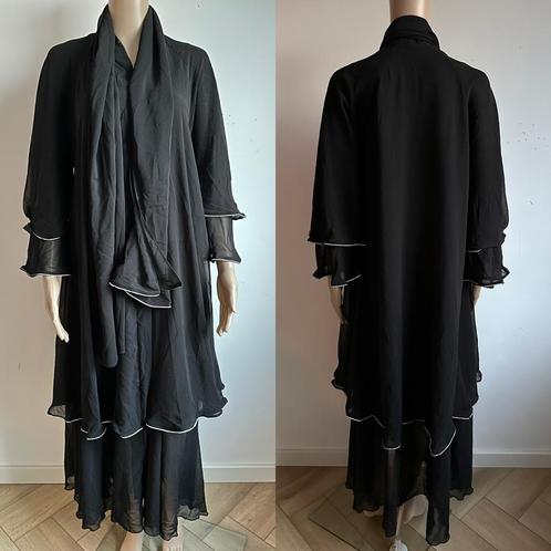Abaya kaftan jurk vest zwart srass jas jasje S M kimono top, Kleding | Dames, Jurken, Nieuw, Maat 36 (S), Zwart, Onder de knie