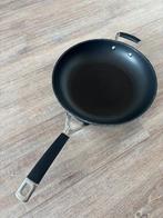 Le Creuset koekenpan 30cm, Ophalen, Gebruikt, Gietijzer, Keramische plaat