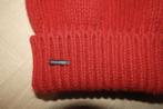 Dsquared warme wollen muts oversized warm rood kleur, Dsquared2, Verzenden, Zo goed als nieuw, Muts