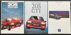 Peugeot 205 GTI brochures 1987-1993 brochures, Ophalen of Verzenden, Gelezen, Peugeot