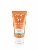 Vichy Capital Soleil Fluweelachtige Crème SPF50+ 50 ml, Nieuw, Gehele gezicht, Verzorging, Verzenden