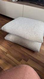 Grote zitkussens 2x (70x70 cm), Ophalen, Beige, Vierkant
