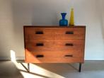 Midcentury teak vintage ladekast, Huis en Inrichting, Kasten | Ladekasten, Ophalen, Gebruikt, 50 tot 100 cm, Onbekend