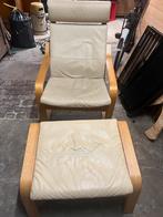 Ikea poangstoel met voetenbank, Huis en Inrichting, Ophalen, Gebruikt, Relax stoel, 50 tot 75 cm