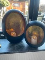 Egg kandelaren, Huis en Inrichting, Woonaccessoires | Kandelaars en Kaarsen, Verzenden, Zo goed als nieuw, Minder dan 25 cm