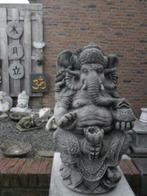 Tuinbeeld Ganesha + Gratis Ohm Teken plaat., Tuin en Terras, Nieuw, Beton, Ophalen, Dierenbeeld