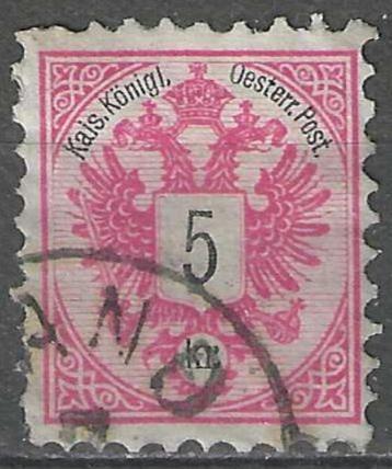 Oostenrijk 1883 - Yvert 42 - Turks Rijk - 5 k.  (ST) beschikbaar voor biedingen