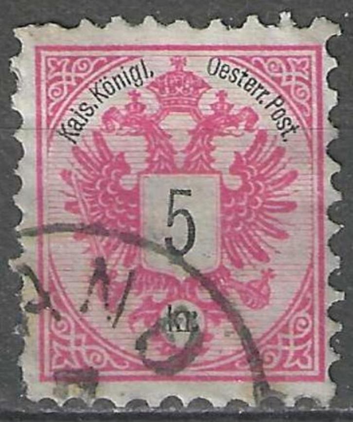 Oostenrijk 1883 - Yvert 42 - Turks Rijk - 5 k.  (ST), Postzegels en Munten, Postzegels | Europa | Oostenrijk, Gestempeld, Verzenden