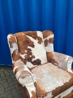 Oorfauteuil koeienhuid fauteuil koeienhuid stoel vintage, Antiek en Kunst, Ophalen
