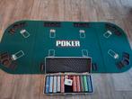 Opvouwbaar Pokertafel met koffer munten, Ophalen of Verzenden, Zo goed als nieuw