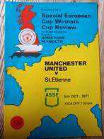 Manchester United - St Etienne 1977 Programma