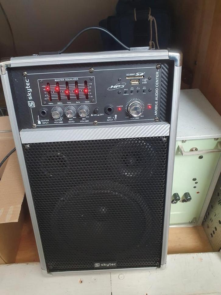 Skytec portable versterker/speaker, Muziek en Instrumenten, Versterkers | Keyboard, Monitor en PA, Zo goed als nieuw, Minder dan 500 watt