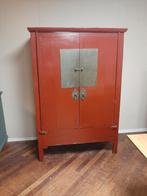 Authentieke Rode Chinese kast / Oosterse kast, Huis en Inrichting, Ophalen, Gebruikt