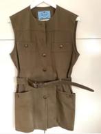 PRADA khaki groen jasje gilet nieuwstaat 38/40 CHCS, Maat 38/40 (M), Prada, Ophalen of Verzenden, Zo goed als nieuw