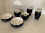 6 delig servies zwart wit ASA selection, Ophalen of Verzenden, Zo goed als nieuw, Aardewerk, Overige stijlen