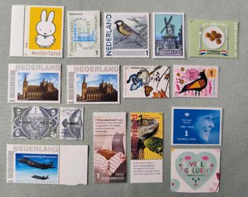 Set 15 waarde 1 postzegels Nederland frankeerbaar; goedkoop! beschikbaar voor biedingen