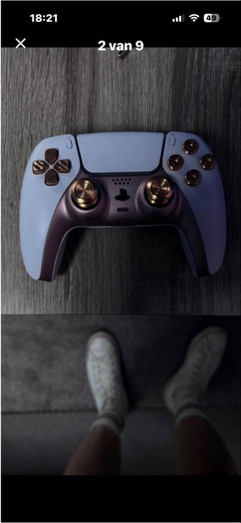 Custom PS5 Controller - Nieuwstaat, Spelcomputers en Games, Spelcomputers | Sony PlayStation 4, Zo goed als nieuw, Original, Met 1 controller
