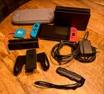 Nintendo Switch Compleet + Extra Dock & Case, Ophalen of Verzenden, Zo goed als nieuw, Met 2 controllers, Switch Original