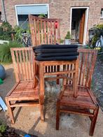 3 hard houten stoelen eetkamerstoelen GRATIS, Huis en Inrichting, Stoelen, Ophalen, Zo goed als nieuw, Bruin