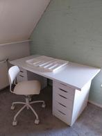 Ikea bureau + bureaustoel bureauset, Gebruikt, Ophalen