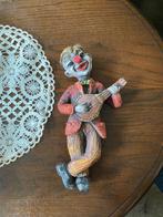 Vintage Clown met ukelele wanddecoratie., Overige typen, Gebruikt, Ophalen of Verzenden