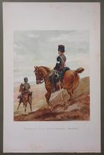 Wachtmeester Escadron Ordonnansen grote oude prent cavalerie, Verzenden, Overige typen, X, Nederland