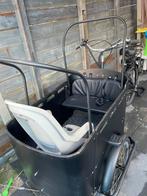 Zwarte bakfiets incl zitje, Fietsen en Brommers, Fietsen | Bakfietsen, Ophalen of Verzenden, Zo goed als nieuw