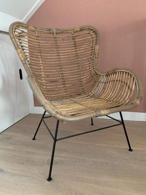 Rotan stoel (in goede staat), Huis en Inrichting, Stoelen, Gebruikt, Eén, Riet of Rotan, Bruin, Ophalen
