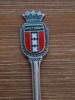 Oud verzilverd lepeltje emaille wapen Amsterdam, Antiek en Kunst, Ophalen of Verzenden