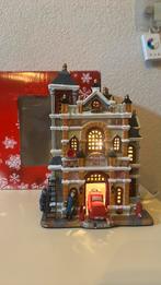 Kerstdorp brandweer met licht, Diversen, Kerst, Ophalen of Verzenden, Zo goed als nieuw