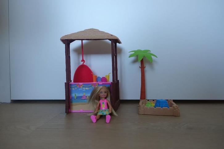 Barbie Strand Speelset met Pop en Accessoires, Kinderen en Baby's, Speelgoed | Poppen, Gebruikt, Barbie, Verzenden