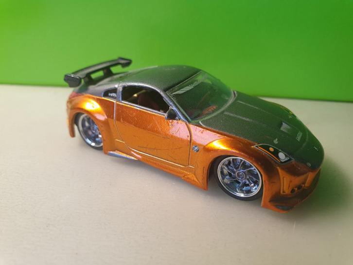 Jada Toys - Nissan 350Z [oranje] 1/64, Hobby en Vrije tijd, Modelauto's | Overige schalen, Gebruikt, Auto, Ophalen of Verzenden