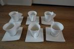 6 nieuwe, witte espressokopjes, Ophalen of Verzenden, Nieuw, Overige stijlen, Kop(pen) en/of Schotel(s)