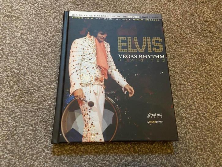 Elvis CD/DVD/Boek set - Vegas Rhythm (GRM), Cd's en Dvd's, Cd's | Rock, Zo goed als nieuw, Rock-'n-Roll, Verzenden