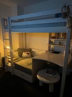 Hoogslaper met bedbank, bureau en opbergruimte, Kinderen en Baby's, Kinderkamer | Stapelbedden en Hoogslapers, Ophalen of Verzenden