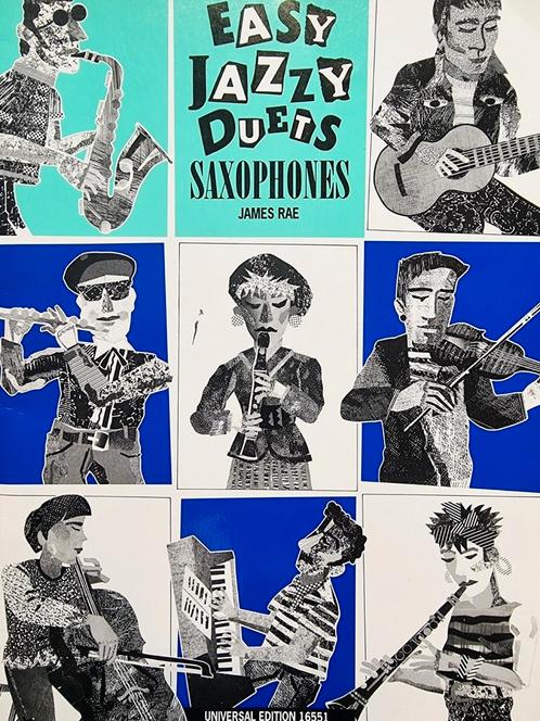 Easy Jazzy Duets voor Alt en Tenor Sax Samen., Muziek en Instrumenten, Bladmuziek, Zo goed als nieuw, Thema, Jazz, Saxofoon, Ophalen of Verzenden