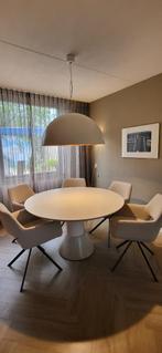 eetkamertafel  design Arco rond 130 - ovaal 130x188, Huis en Inrichting, Ophalen, Kunststof, Gebruikt, 150 tot 200 cm