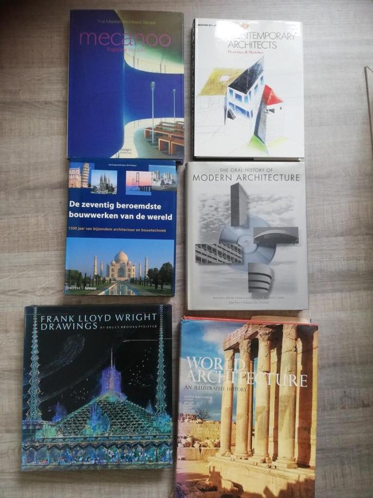Gebonden boeken met harde kaft, mooie naslagwerken, Boeken, Kunst en Cultuur | Architectuur, Gelezen, Architectuur algemeen, Ophalen of Verzenden